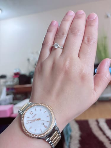 Customer photo review of The Aurora Yellow Gold