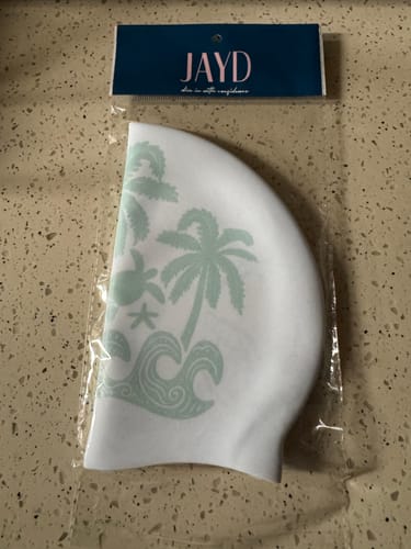 Customer photo review of JAYD Swim Cap || Tropical Crush