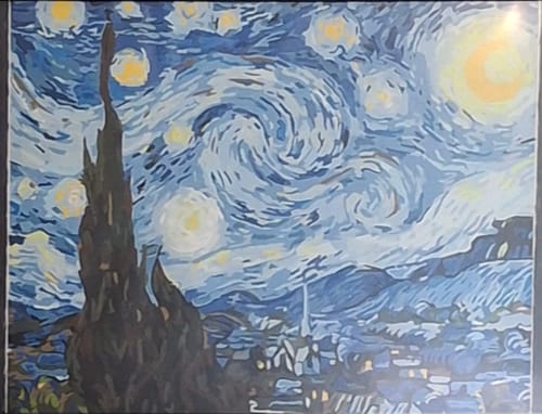 Customer photo review of Custom Landscape Paint By Numbers