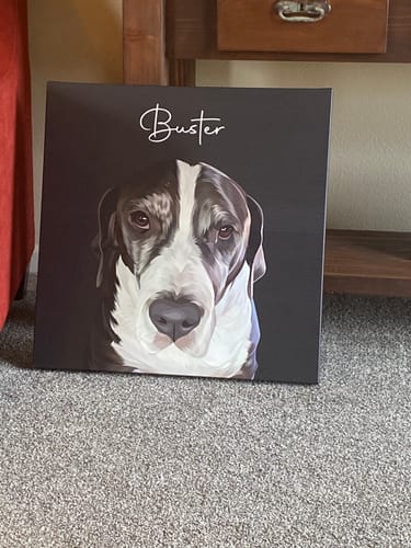 Customer photo review of Pet Art Canvas Wrap