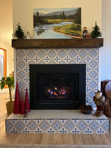 Customer photo review of Distressed Mantels