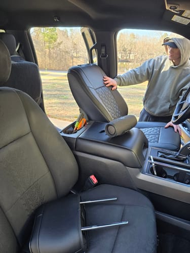 Customer photo review of 2015-20 Ford F150 | 16-22 F-250 F-350 Custom Seat Covers