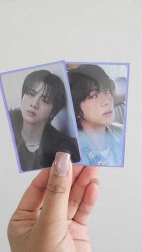 Customer photo review of Premium+ Photocard Sleeves - Slim - Coloured