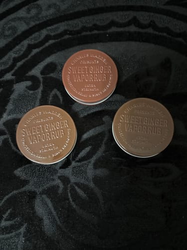 Customer photo review of Extra Strength Sweet Ginger Vapor Rub