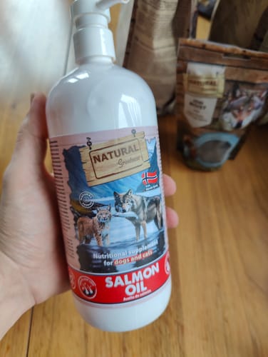 Customer photo review of NATURAL GREATNESS Lachsöl / Hunde & Katzen