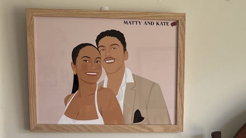 Customer photo review of Custom Hand-Drawn Illustration