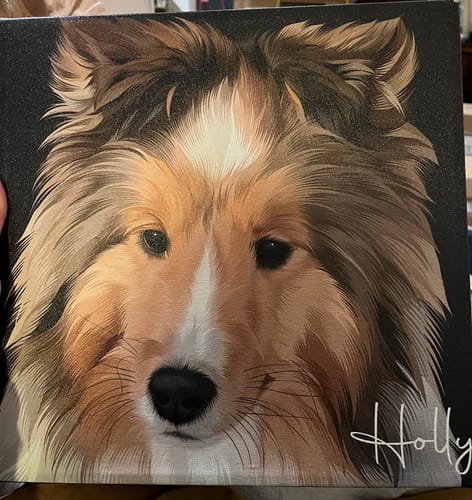 Customer photo review of Pet Art Canvas Wrap
