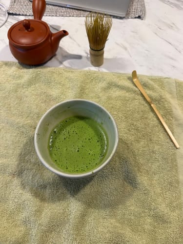 Customer photo review of Premium Matcha Chiran Green Tea