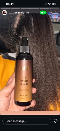 Customer photo review of Silk Smooth Guard (Heat Protectant)