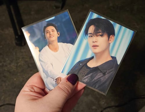 Customer photo review of Premium+ Photocard Sleeves - Standard - Clear