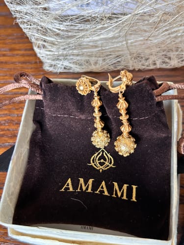 Customer photo review of Amami Tambourine Earrings