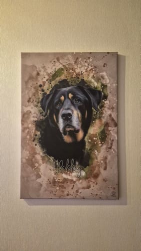 Customer photo review of Aquarell Pawtrait
