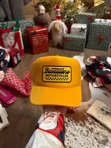 Customer photo review of 'Banner’ Foam Trucker Hat - Gold