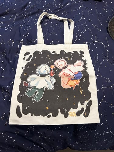 Customer photo review of Space Ghost Duo Tote Bag