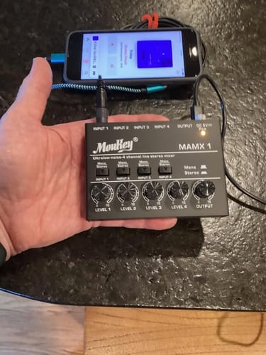 Customer photo review of Moukey MAMX1 4chミキサー