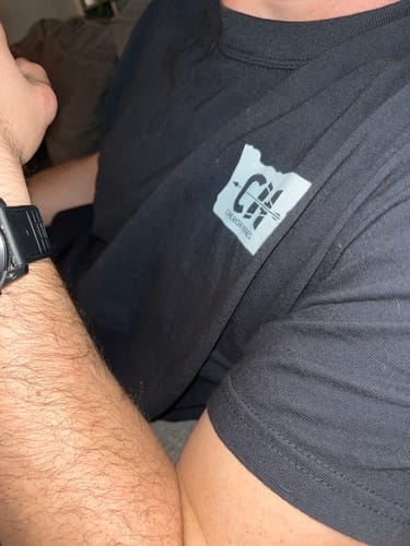 Customer photo review of EASY SUCKS BEAR SKULL T-SHIRT
