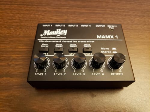 Customer photo review of Moukey MAMX1 4chミキサー