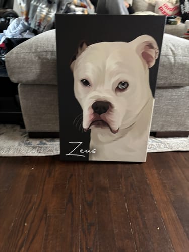 Customer photo review of Pet Art Canvas Wrap