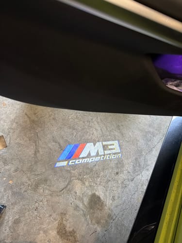 Customer photo review of BMW G SERIES DOOR LIGHTS