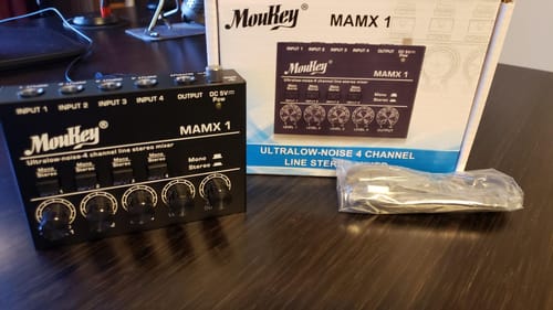 Customer photo review of Moukey MAMX1 4chミキサー