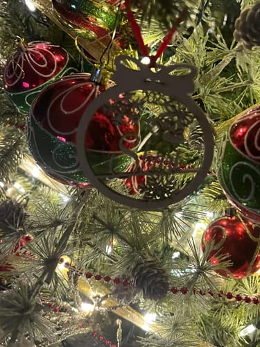 Customer photo review of Personalized Christmas Ornaments