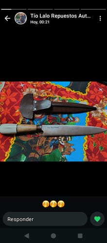 Customer photo review of Cuchillo Parrillero Artesanal hoja 20 cm - GAUCHO