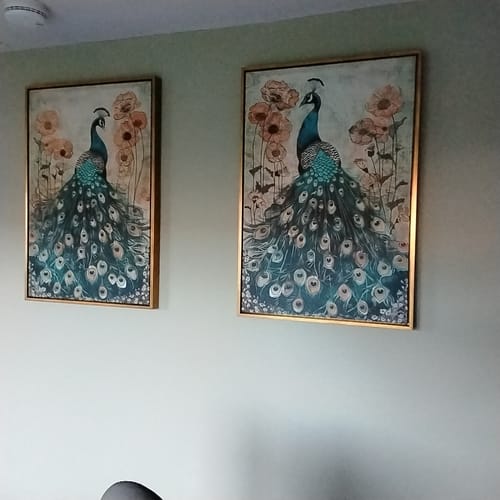 Customer photo review of Enchanted Peacock No2 Print