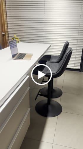 Customer video review of Pack 2 Taburete Medio Adisa Gris Oscuro