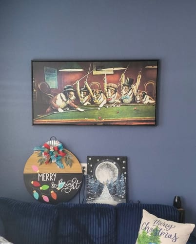 Customer photo review of Kelly Pool - Dogs Playing Billiards by CM Coolidge