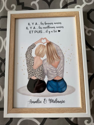 Customer photo review of Affiche Personnalisée - Meilleures Amies