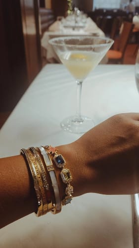 Customer photo review of Gold Solstice Gemstone Bundle (Necklace & Bracelet)