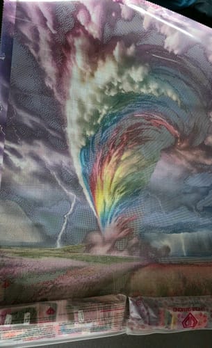 Customer photo review of 5D Diamond Painting – Tornado