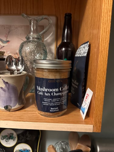 Customer photo review of Mushroom Coffee