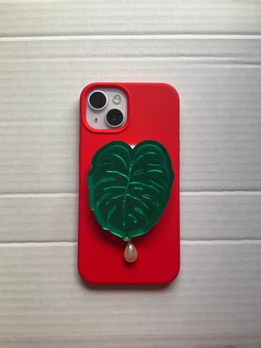Customer photo review of Monstera MagSafe Phone Charm