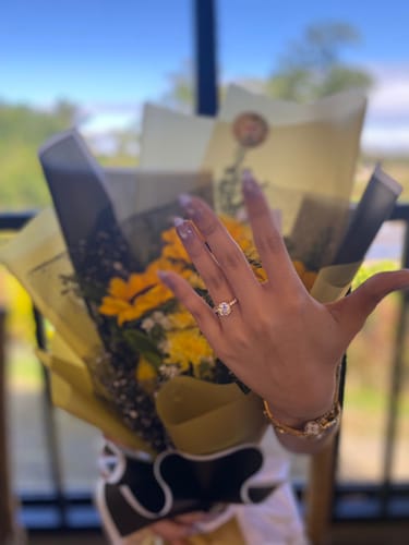 Customer photo review of 2ct Albarracin Engagement Ring