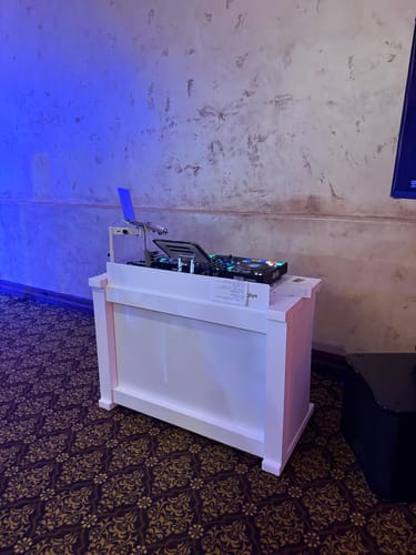 Customer photo review of Humpter B3 Folding DJ Table in White