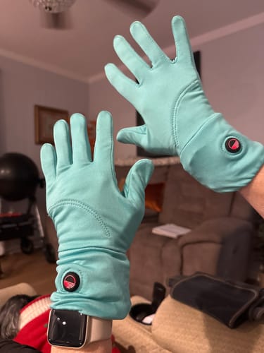 Customer photo review of Toasty Touch® Ultra Thin Heated Gloves