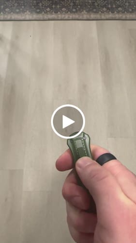 Customer video review of FREE Mini OTF with all orders