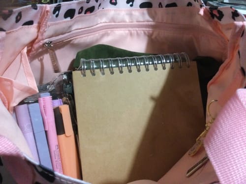 Customer photo review of Pink Leopard Tote Bag