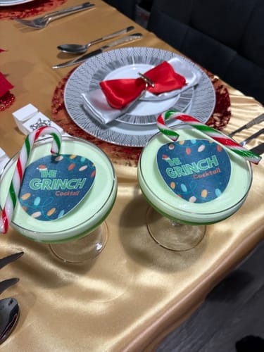 Customer photo review of The Grinch Cocktail Kit