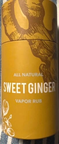 Customer photo review of Sweet Ginger Vapor Rub