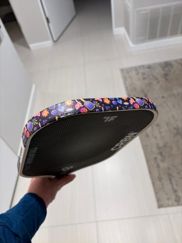 Customer photo review of Psychedelic Edge Tape (3 pack) - Pickleball Paddle Edge Tape