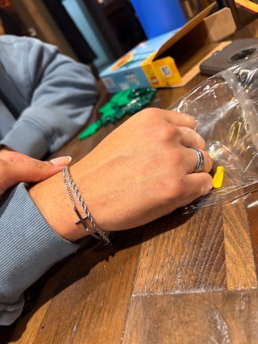 Customer photo review of CROSS BRACELET | Silver