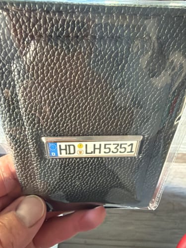 Customer photo review of Fahrzeugschein Hülle mit Deutschland Kennzeichen