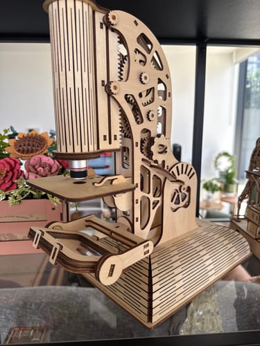 Customer photo review of Microscope 3D Wooden Puzzle