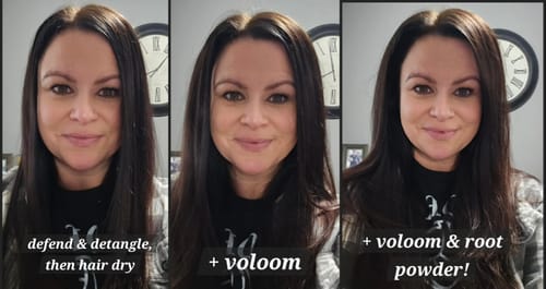 Customer photo review of Root Texturizing Powder