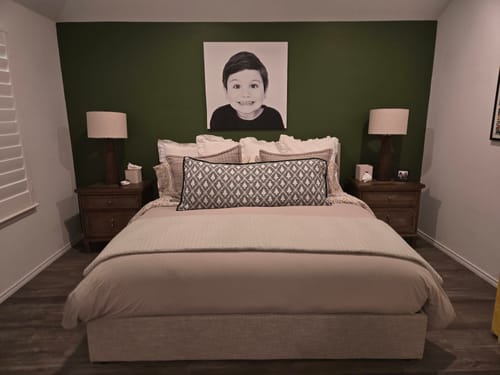 Customer photo review of Rustic Floating Shelves