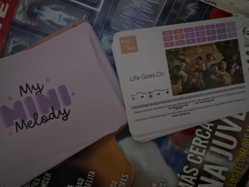 Customer photo review of Artist Song Cards (2025)