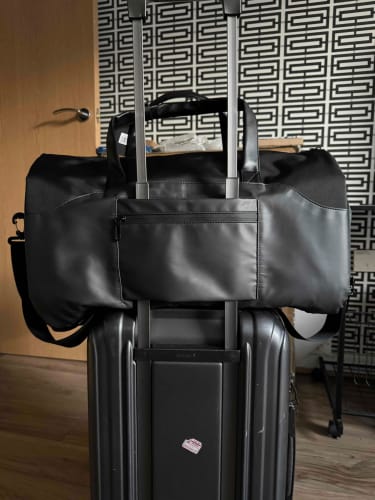 Customer photo review of OZUKO Multifunction Men Suit Storage Travel Bag Large Capacity Luggage Handbag Male Waterproof Travel Duffel Bag Shoes Pocket