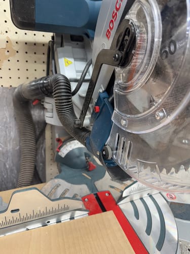 Customer photo review of Bosch Axial Glide Miter Saw Dust Chute & Plan Bundle